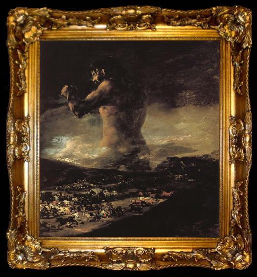 framed  Francisco Goya The Colossus, ta009-2